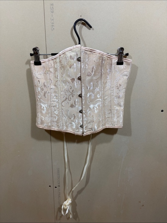 None Accessories - Champagne Brocade Corset Size S
